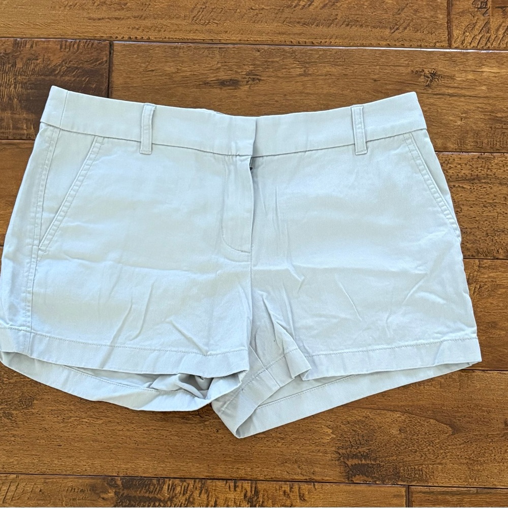 Light Gray  J. Crew 3.5 inch Chino Shorts